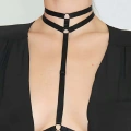 Boyunda Çift Sıralı Şık Lastik Harness - Brf84