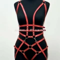 Deri Body Harness, Deri Dansçı Kostüm, Pole Dans Kostüm - Apft502