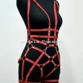 Deri Body Harness, Deri Dansçı Kostüm, Pole Dans Kostüm - Apft502