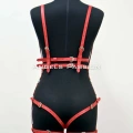 Deri Body Harness, Deri Dansçı Kostüm, Pole Dans Kostüm - Apft502