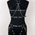 Deri Body Harness, Kadın Deri Fantezi Giyim - Brf1084