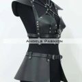 Deri Elbise Harness, Deri Etek Ve Göğüs Elbise - Brf1371