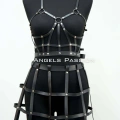 Deri Etek Ve Deri Göğüs Harness Takım, Cosplaywear - Brf1013