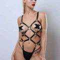 Deri Fantezi Giyim, Vücudu Saran Full Body Harness - Brf811