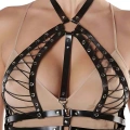Deri Giysi Üzeri İpli Göğüs Altı Kemer Harness - Brf1077