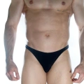 Erkek  Arkası Büzgülü Siyah Brazillian Slip