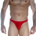 Erkek  Arkası Metalli Kırmızı Tanga Çamaşır