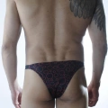 Erkek Daire Desenli Brazillian Slip