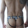 Erkek El Desenli Fantezi Jockstrap
