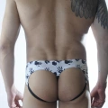 Erkek El Desenli Jockstrap Fantezi İç Giyim
