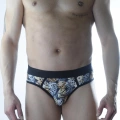 Erkek Fantezi Zar Desenli Jockstrap