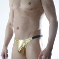 Erkek Gold Lame Brazillian Slip İç Çamaşırı