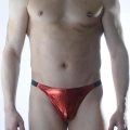Erkek Kırmızı Lame Brazillian Slip