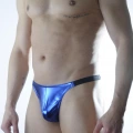 Erkek Mavi Lame Brazillian Slip İç Çamaşırı