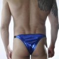 Erkek Mavi Lame Brazillian Slip İç Çamaşırı