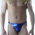 Erkek Mavi Lame Brazillian Slip İç Çamaşırı