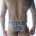 Erkek Zar Desenli Brazillian Slip