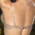 Günlük Kullanıma Uygun Ten Zincir Aksesuarlı Yarım Push-up Sütyen,destekli, Düşük Dekolte Uyumlu