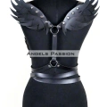 Kanatlı Detaylı Şık Göğüs Harness , Kanat Detaylı Deri Kemer - Brf1097