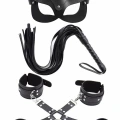 Maske Kırbaç Bileklik 5 Li Harness Deri Set