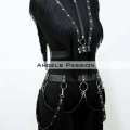 Püslüllü Deri Harness Takım, Püsküllü Elbise Aksesuarı - Brf768
