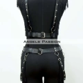 Püslüllü Deri Harness Takım, Püsküllü Elbise Aksesuarı - Brf768