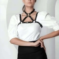 Şık Crop Yaka Harness, Giysi Üzeri Tamamlayıcı Yaka Aksesuar - Brf1290