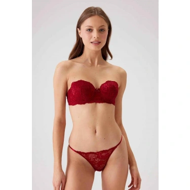 Balenli Straplez Destekli Sütyen Takım Kadın 4032