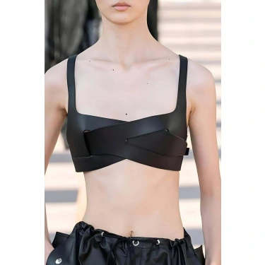 Deri Bra, Deri Sütyen Gögüs Harness - Brf1145