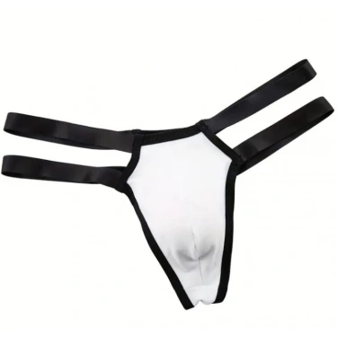 Erkek  Beyaz Lastikli Tanga İç Giyim