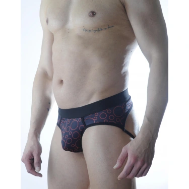 Erkek Daire Desenli Fantezi Jockstrap