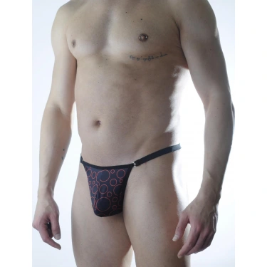 Erkek Daire Desenli Metalli Tanga