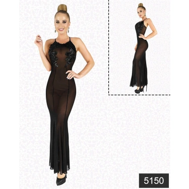 Göğüs Dekoltesi Sim Güpürlü Gecelik