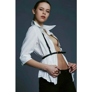 Gömlek Üzeri Şık Deri Aksesuar - Brf229