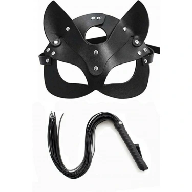 Kırbaç Maske Deri İkili Takım