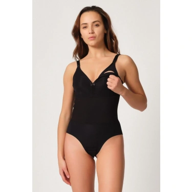 Siyah Mı Emay 2944 Sırt Destekli Badi Emzirme Korse