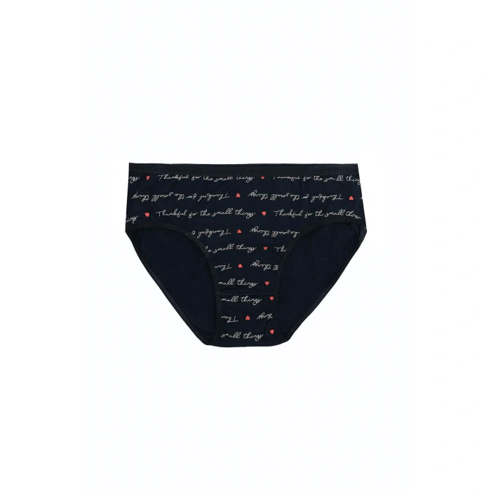 Büyük Beden Pamuklu Likralı Karışık Renkli 3lü Külot