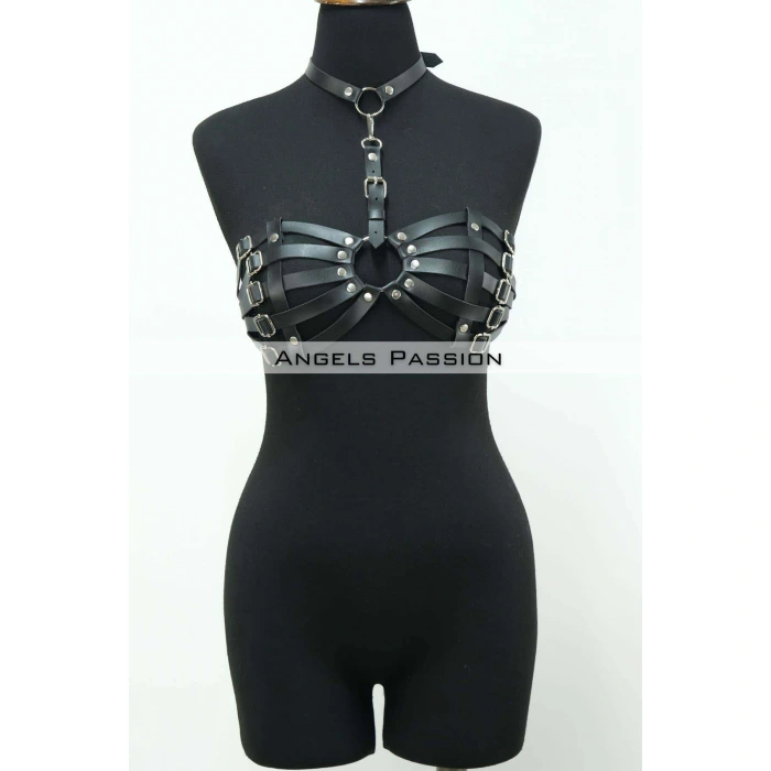 Deri Sütyen Fantazi Giyim - Brf224