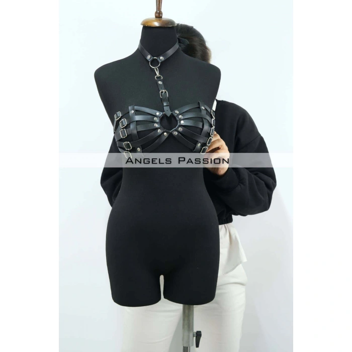 Deri Sütyen Fantazi Giyim - Brf224