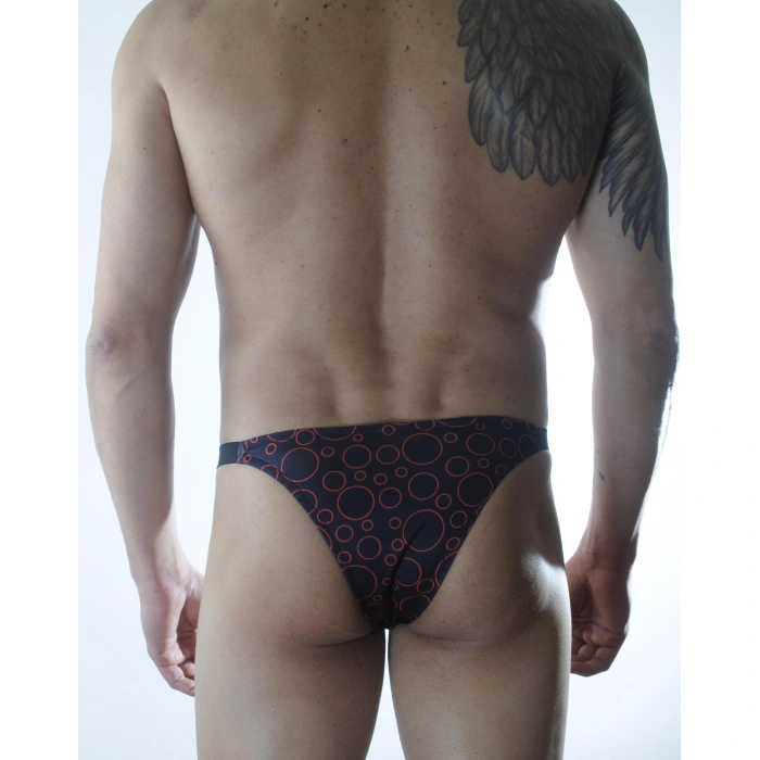 Erkek Daire Desenli Brazillian Slip