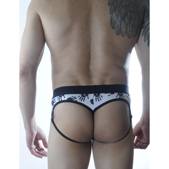 Erkek El Desenli Fantezi Jockstrap