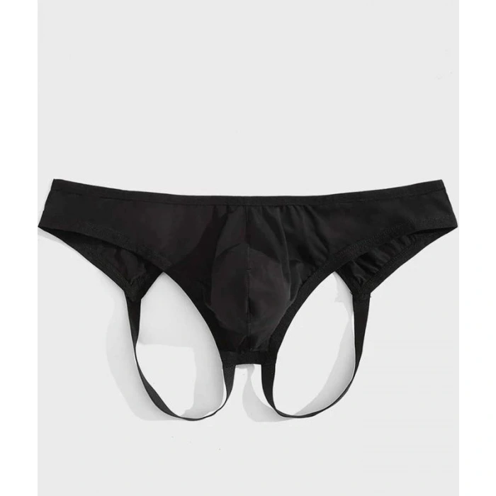 Erkek  Fantazi Siyah Jockstrap İç Giyim