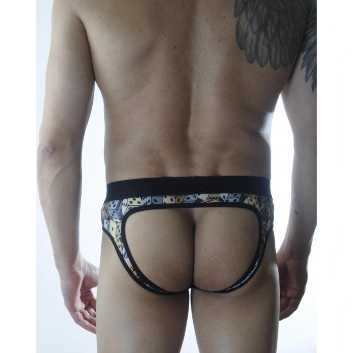Erkek Fantezi Zar Desenli Jockstrap