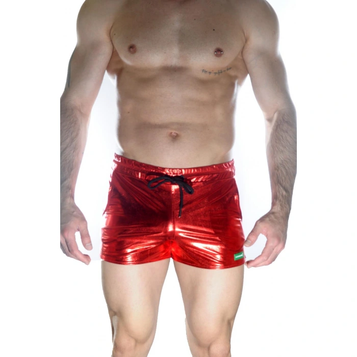 Erkek Kırmızı Lame Short
