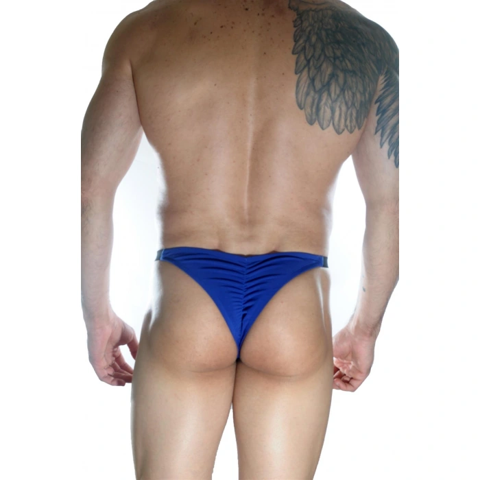 Erkek  Mavi Arkası Büzgülü Brazillian Slip
