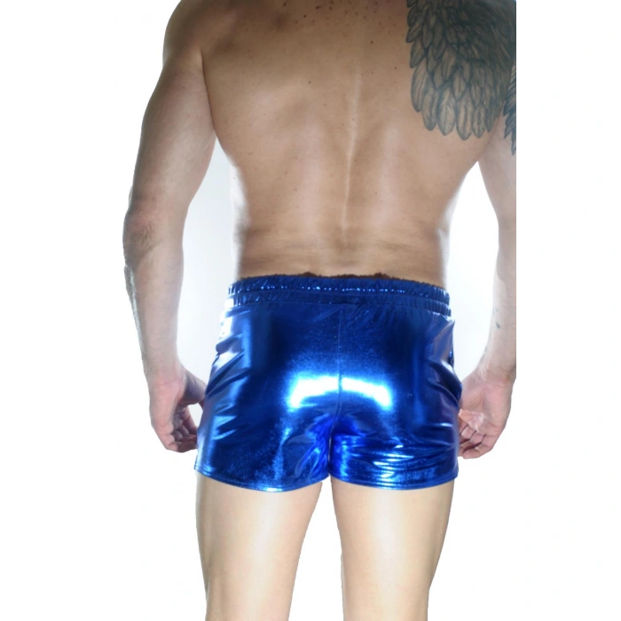 Erkek Mavi Lame Short