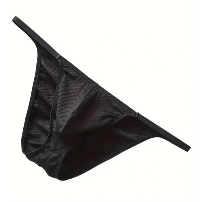 Erkek  Siyah Büzgülü Slip İç Giyim