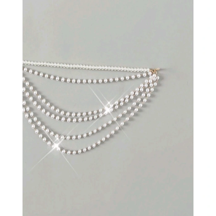 İnci Şıklığıyla Plajlarda Parla – Ayarlanabilir Bikini Zincir Aksesuarı