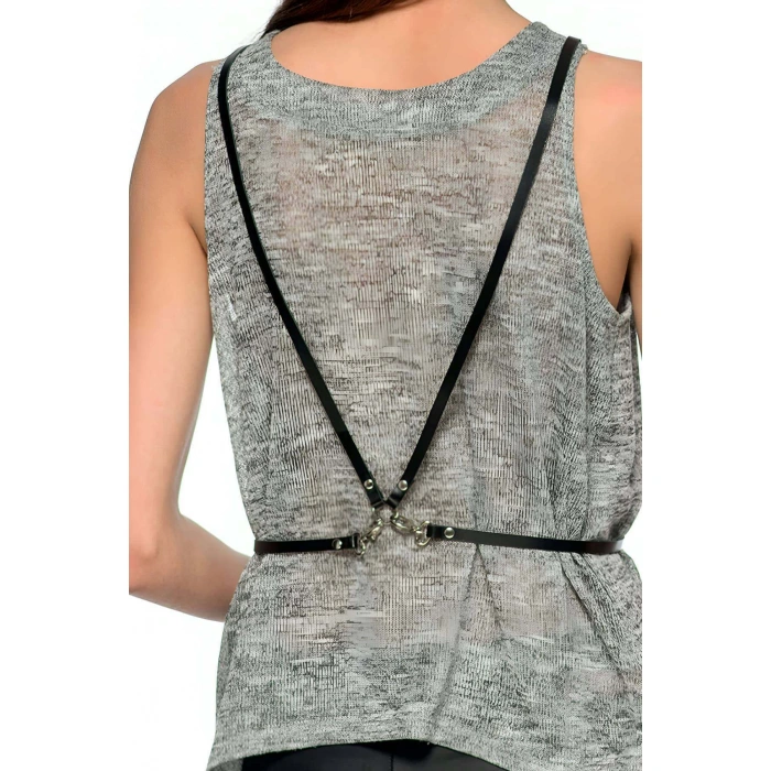 Sırtı V Detaylı Şık Harness - Brf179