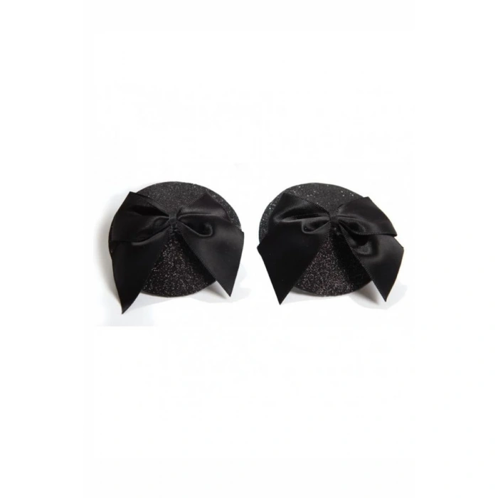 Siyah Fiyonklu Fantezi Göğüs Ucu Kapatıcı